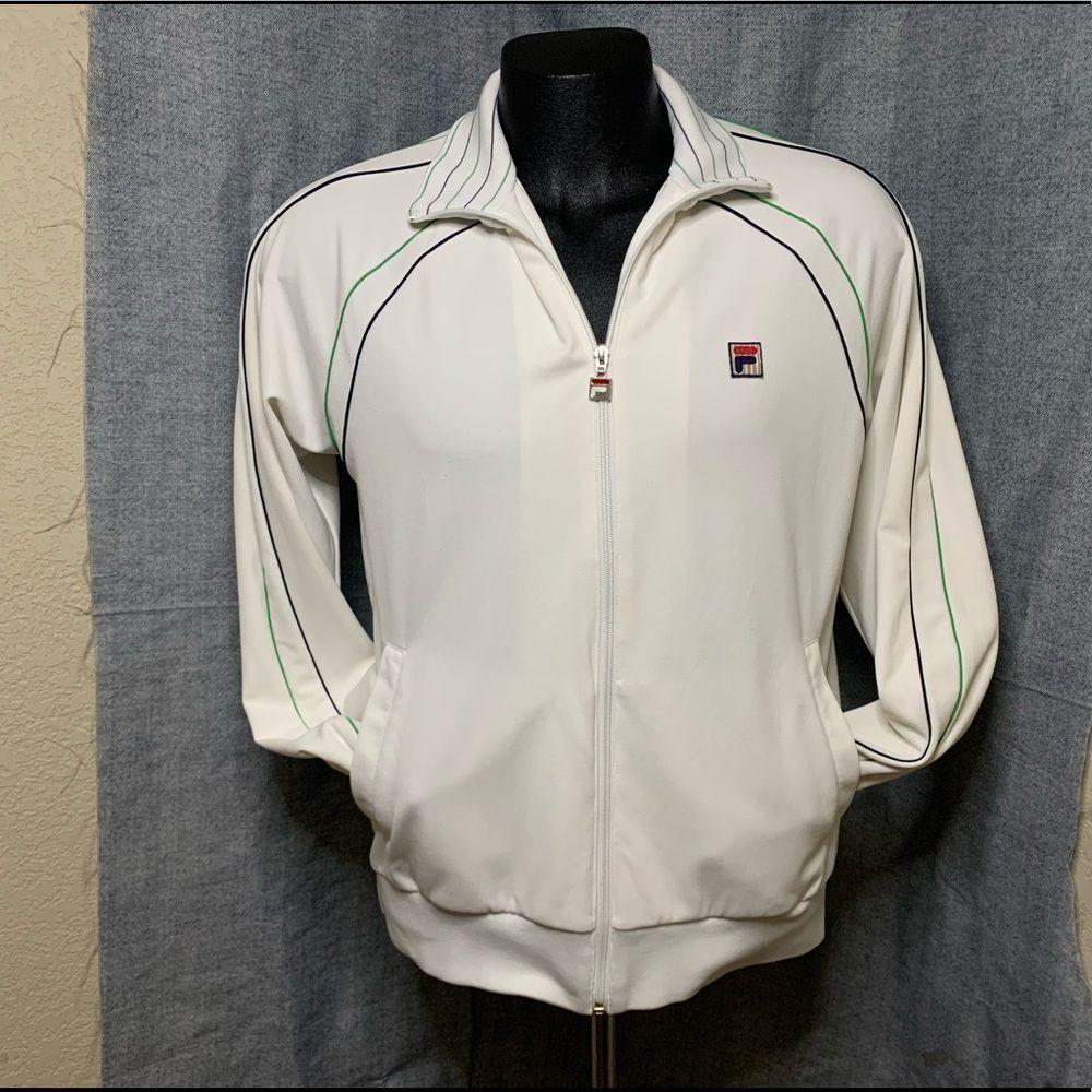 White Fila Zip Jacket